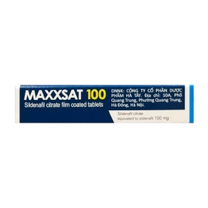 Maxxsat 100 Fourrts 1 vỉ x 4 viên (Sildenafil)