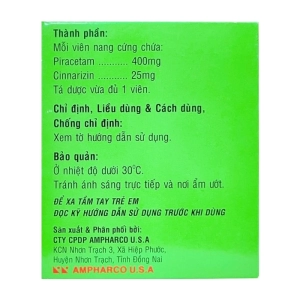 Maxxviton 1200mg Amphaco U.S.A 10 vỉ x 10 viên (Piracetam)