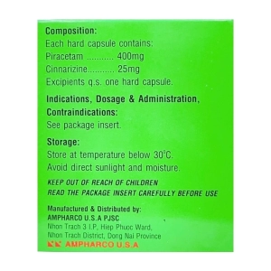 Maxxviton 1200mg Amphaco U.S.A 10 vỉ x 10 viên (Piracetam)