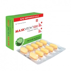 Maxxviton 1200mg Amphaco U.S.A 3 vỉ x 10 viên - Thuốc điều trị chóng mặt Maxxviton 1200mg Amphaco U.S.A 3 vỉ x 10 viên - Thuốc điều trị chóng mặt