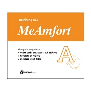 Meamfort Merap 20 gói x 10ml (Nhôm hydroxyd + Magnesi hydroxyd)