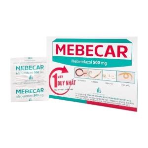 Mebecar 500mg Boston Pharma 1 vỉ x 1 viên