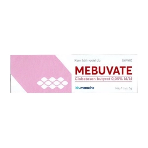 Mebuvate 0.05% Meracine tuýp 5g (Clobetasone butyrate)