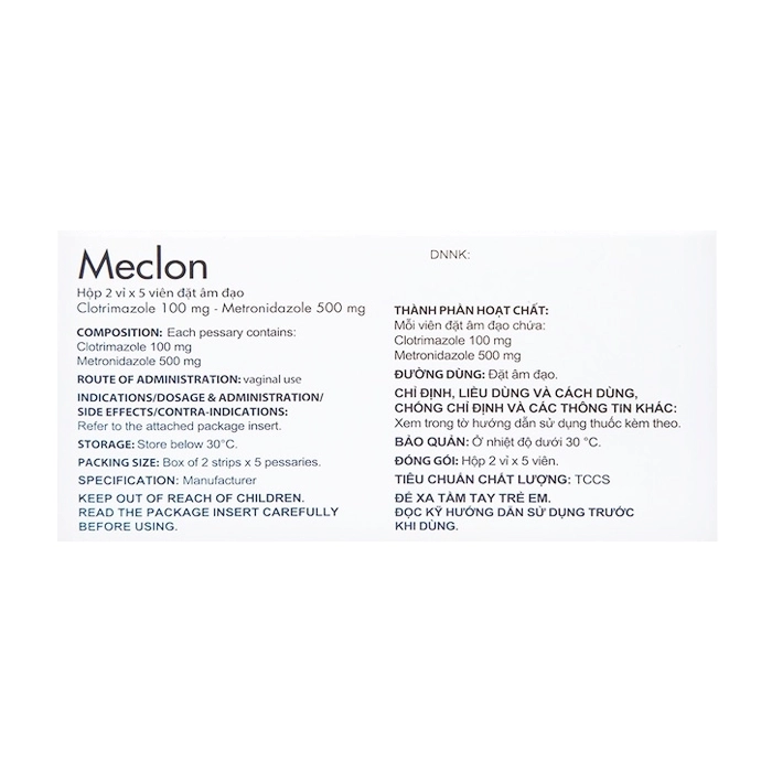 Meclon Doppel Farmaceutici 2 vỉ x 5 viên