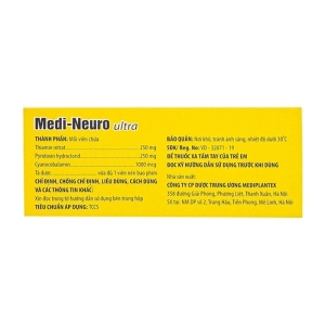 Medi-Neuro Ultra Mediplantex 10 vỉ x 10 viên