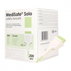 Medisafe Solo HTL Strefa 200 cái - Kim lấy máu thử tiểu đường