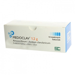Thuốc Medoclav 1.2g, Hộp 10 ống Inj
