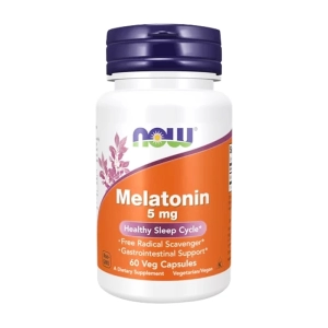 Melatonin 5mg Now Foods chai 60 viên – Hỗ trợ giấc ngủ