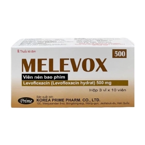 Melevox 500 Korea Prime 3 vỉ x 10 viên (Levofloxacin)