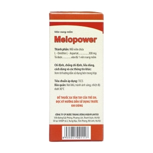 Melopower 300mg Mediplantex 12 vỉ x 5 viên Melopower 300mg Mediplantex 12 vỉ x 5 viên