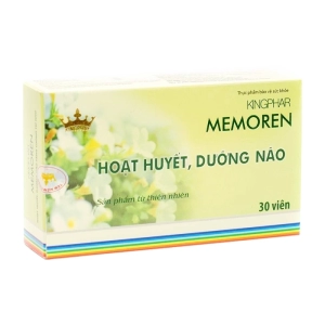 Kingphar Memoren 3 vỉ x 10 viên - Hỗ trợ hoạt huyết, bổ não