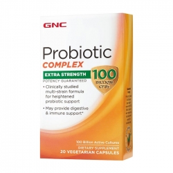 Men vi sinh GNC Probiotic Complex Extra Strength 100 Billion CFUs 20 viên Men vi sinh GNC Probiotic Complex Extra Strength 100 Billion CFUs 20 viên