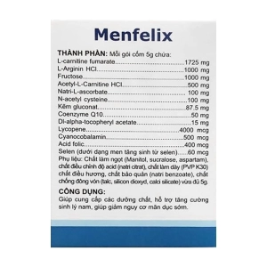 Menfelix DK Pharma 30 gói x 5g - Hỗ trợ tăng cường sinh lý nam