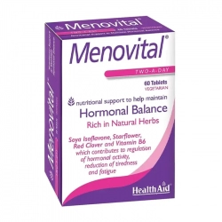 Menovital Healthaid 4 vỉ x 15 viên - Viên uống cân bằng nội tiết tố nữ Menovital Healthaid 4 vỉ x 15 viên - Viên uống cân bằng nội tiết tố nữ