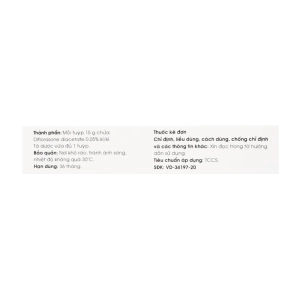 Menzag 0.05% Medbolide tuýp 15g (Diflorasone diacetate)