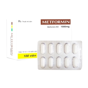 Metformin 1000mg TV.Pharm 10 vỉ x 10 viên (Metformin)