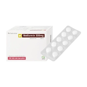 Metformin 500mg TV.Pharm 10 vỉ x 10 viên (Metformin)