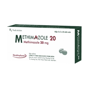 Methimazole 20 Herabiopharm 3 vỉ x 10 viên (Methimazole)