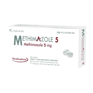 Methimazole 5 Herabiopharm 3 vỉ x 10 viên (Methimazole)