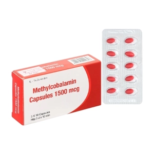 Methylcobalamin Capsules 1500mcg Softgel Healthcare 3 vỉ x 10 viên (Methylcobalamin)