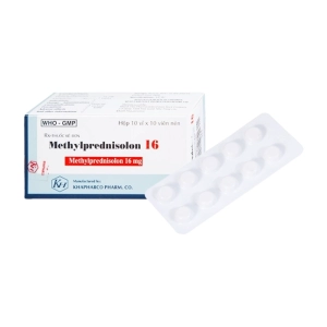 Methylprednisolon 16 Khapharco 10 vỉ x 10 viên Methylprednisolon 16 Khapharco 10 vỉ x 10 viên