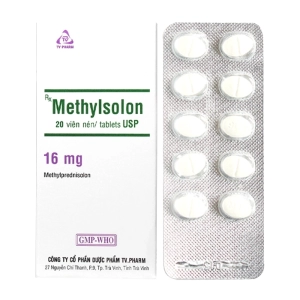 Methylsolon 16mg TV.Pharm 2 vỉ x 10 viên (Methylprednisolon)