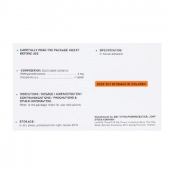 Metilone 4mg DaViPharm 10 vỉ x 10 viên Metilone 4mg DaViPharm 10 vỉ x 10 viên