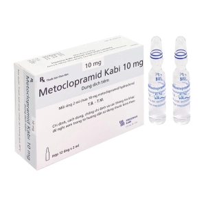 Metoclopramid Kabi 10mg Fresenius Kabi 12 ống x 2ml (Metoclopramid hydroclorid)