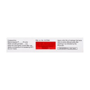 Metrogyl Gel 2% JB Pharma tuýp 30g (Metronidazole)