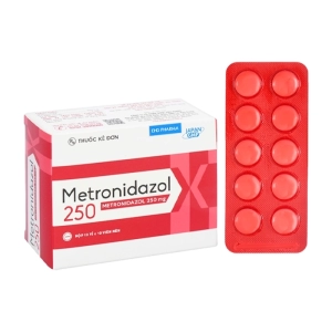 Metronidazol 250 DHG Pharma 10 vỉ x 10 viên Metronidazol 250 DHG Pharma 10 vỉ x 10 viên