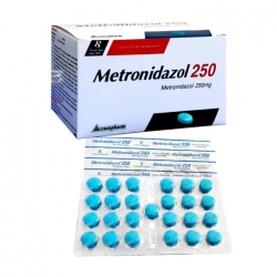 Metronidazol 250mg Vacopharm 10 vỉ x 25 viên - Thuốc kháng sinh Metronidazol 250mg Vacopharm 10 vỉ x 25 viên - Thuốc kháng sinh