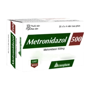Metronidazol 500 Vacopharm 25 vỉ x 4 viên (Metronidazole)