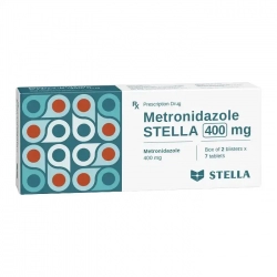 Metronidazole Stella 400mg 2 vỉ x 7 viên Metronidazole Stella 400mg 2 vỉ x 7 viên