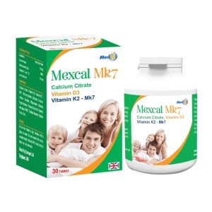 Mexcal MK7 Eurovit lọ 30 viên – Bổ sung canxi, loãng xương