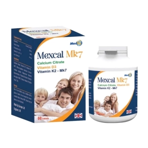 Mexcal MK7 Eurovit lọ 60 viên - Bổ sung canxi, loãng xương