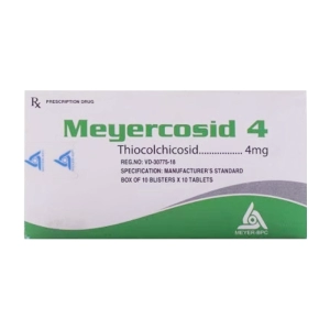 Meyercosid 4 Meyer-BPC 10 vỉ x 10 viên (Thiocolchicoside)