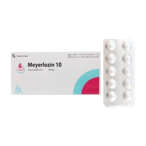 Meyerlozin 10 Meyer-BPC 3 vỉ x 10 viên Meyerlozin 10 Meyer-BPC 3 vỉ x 10 viên
