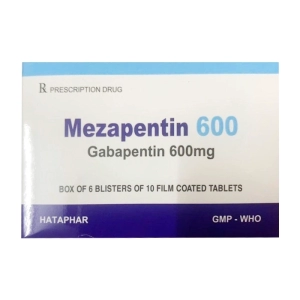 Mezapentin 600 Hataphar 6 vỉ x 10 viên (Gabapentin)