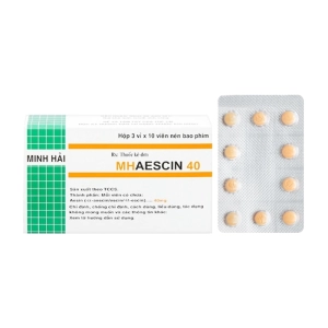 Mhaescin 40 Mipharmco 3 vỉ x 10 viên (Aescin) Mhaescin 40 Mipharmco 3 vỉ x 10 viên (Aescin)