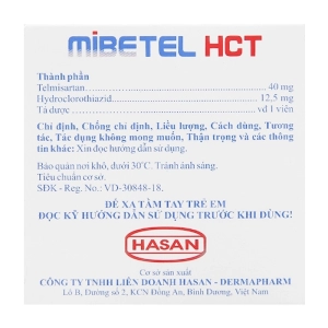 Mibetel HCT Hasan 10 vỉ x 10 viên