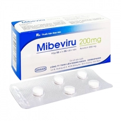 Mibeviru 200mg Hasan 5 vỉ x 5 viên Mibeviru 200mg Hasan 5 vỉ x 5 viên
