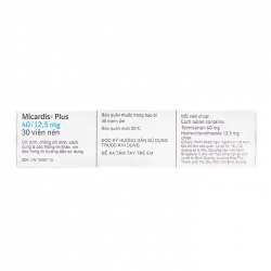 Micardis Plus 40/12.5mg Boehringer - Điều trị tăng huyết áp Micardis Plus 40/12.5mg Boehringer - Điều trị tăng huyết áp