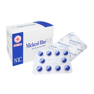 Miclacol Blue - F NIC Pharma 10 vỉ x 10 viên (Methylene + Bromocamphor)