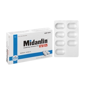 Midantin 875/125 Minh Dân 2 vỉ x 7 viên (Amoxicillin + Acid clavulanic)