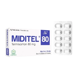 Miditel 80 Fremed 3 vỉ x 10 viên (Telmisartan)