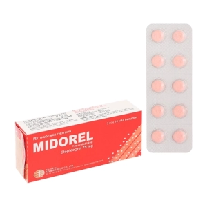 Midorel 75mg Korean Drug 3 vỉ x 10 viên (Clopidogrel)