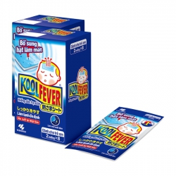 Koolfever, Hộp 8 túi x 2 miếng - Miếng dán hạ sốt Koolfever, Hộp 8 túi x 2 miếng - Miếng dán hạ sốt