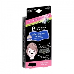 Miếng Dán Mũi Lột Mụn Biore 4 miếng ( than hoạt tính) Miếng Dán Mũi Lột Mụn Biore 4 miếng ( than hoạt tính)