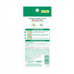 Acnes Clear Patch Rohto Mentholatum 24 miếng - Miếng dán mụn Acnes Clear Patch Rohto Mentholatum 24 miếng - Miếng dán mụn