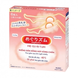 Miếng Dán Xông Hơi Vùng Chân Megrhythm Kao 6 miếng (không hương)